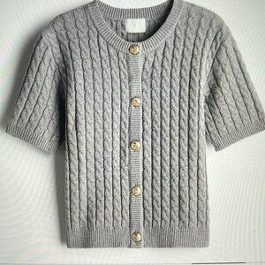 Women’s H&M cable knit cardigan size M